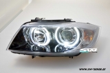 Angel Eye Scheinwerfer fr 3er BMW E90 E91 05-13 High LED Standlichtringe Black
