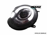 SW-LTube headlights for Mini R56/57/55/58/59 06-10 LED Lighttube black