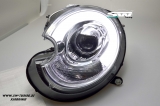SW-LTube Xenon headlights for Mini R56/57/55/58/59 06-10 LED Lighttube chrome