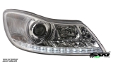 SWLight Scheinwerfer Skoda Octavia II 1Z 09-13 Facelift LED Standlicht chrom