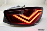 SWCELIS LED Rckleuchten fr Seat Ibiza 6J 3Trer 08-14 Lightbar red/smoke
