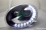 SW-DRL Scheinwerfer fr VW Beetle 5C 12-18 LED Tagfahrlicht black