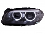 Angel Eye Xenon Scheinwerfer 5er BMW F10 F11 Lim/Touring 10-13 High LED TFL Standlichtringe black