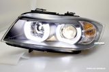 SW-Ltube Angel Eye Scheinwerfer für 3er BMW E90 E91 05-13 High U-LED-Standlicht Black