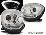 SW-LTube headlights for Mini Countryman R60 10-14 LED Lighttube chrome