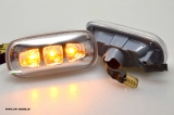 LED Seitenblinker fr Audi A3 8P 04-08/ A4 B6 B7 02-08 / A6 4F 04-08 chrom