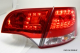 SW-Light LED Rckleuchten fr Audi A4 B7 Avant 04-08 red/crystal