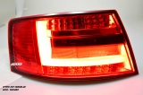 SW-Celi LED Rckleuchten Audi A6 4F Limousine 04-08 Lightbar red smoke (fr 6Pin Serie Birne RL)