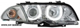 Angel Eye Scheinwerfer 3er BMW E46 Lim/Touring 98-01 High LED Standlichtringe chrom
