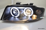 Angel Eye Scheinwerfer fr Audi A4 8E 01-04 Limo/Avant CCFL Standlichtringe Black