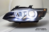 SW-Ltube Angel Eye Xenon Scheinwerfer für 3er BMW E92 E93 05-08 High U-LED-Standlicht Black ohne AFS