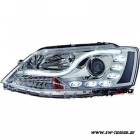SW-DRLTube Scheinwerfer fr VW Jetta VI Typ162 10-14 LED TFL-Lighttube chrom