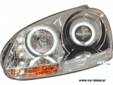 SW Angel Eye Scheinwerfer VW Golf 5 03-08 chrom CCFL-Standlichtringe LED Lighttube