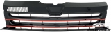 SW-Design Frontgrill fr VW T5 GP Facelift 09-15 Model 2-Rippen schwarz / rot