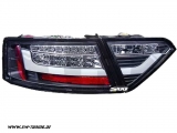 SW-Celi LED Rckleuchten fr Audi A5 8F 8T3 07-11 Black/clear Lightbar 2Trer fr Werks LED