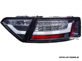 SW-Celi LED Rckleuchten fr Audi A5 Cabrio 8F / Coupe 8T3 07-11 Black/clear Lightbar 2Trer