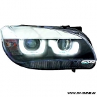 SW-DRLTube Scheinwerfer fr BMW X1 E84 13-15 3D LED TFL-Standlichtringe black