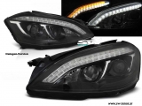 SW-Ltube Halogen Scheinwerfer fr Mercedes S-Klasse W221 05-09 LED Standlicht Blinker Black