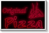 LED Schild fr orginal Pizza Leuchtschrift Werbung