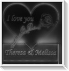 Herz-Schild Wunschname (Ausgeschnitten)