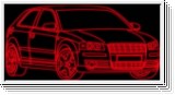 Led Schild fr Audi A3 Sportcar