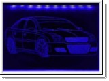 Led Schild mit Gravur fr Opel  Vectra C GTS 16V