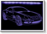 Led Schild mit Gravur fr Mercedes Benz V8