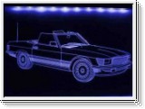 Led Schild mit Gravur fr Mercedes 300 SL Oldtimer