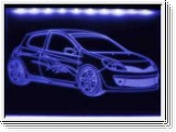Led Schild mit Gravur fr Renault Clio 16 V