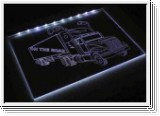 Led Schild mit Trucker + Ihren Wunschnamen