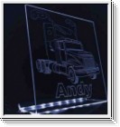 Led Schild mit Design Truck / LKW Aufsteller + Wunschnamen