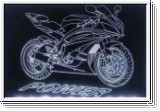 Led Schild mit Fanschild fr Yamaha R6