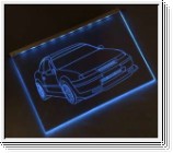 Led Schild mit Gravur fr Opel Calibra Turbo 16V 4x4