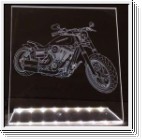 Led Schild mit Fanschild fr HARLEY DAVIDSON CHOPPER BIKE