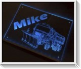 Led Schild mit TRUCK 3 + Ihren Wunschnamen
