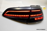 SWCeli LED Rückleuchten für VW Golf 7 Limo AU 12-16 Black/smoke LED Wischblinker